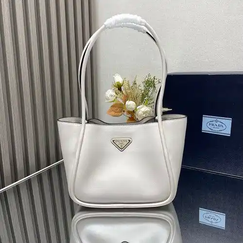 Bolsa de hombro Prada bolsa de mujer Prada bolsa de regalo de entrega grabada de alta gama de cuero 