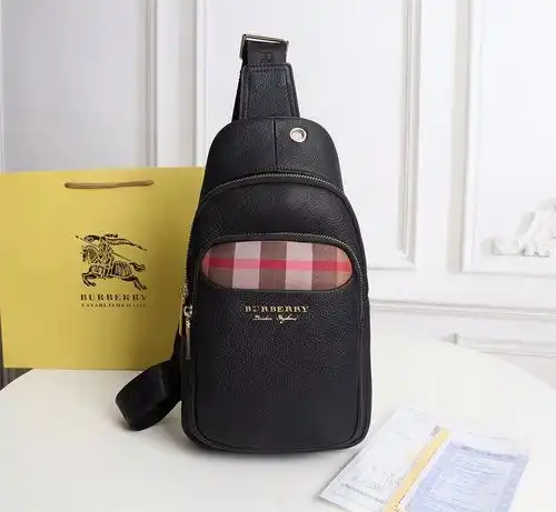 Bolsa de pecho Burberry bolsa de hombre Burberry bolsa de regalo de entrega de alta calidad de piel 