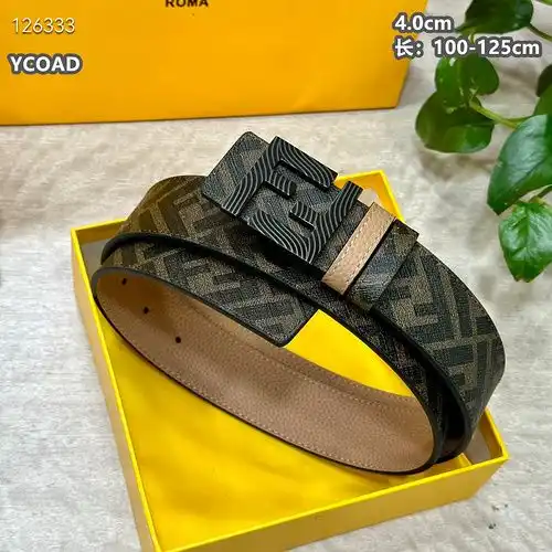 Fendi Belt wholesale Fendi Men 's Belt wholesale original Leather Materials SPOT Promotion ancho 4cm