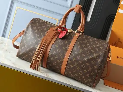 Bolso de viaje LV Louis Vuitton bolso de regalo de entrega de alta calidad de cuero de vaca original