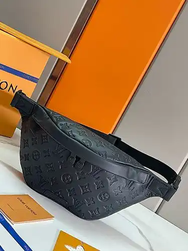 Bolsos de cintura LV bolsos masculinos LV bolsos correccionales importados de cuero de alta calidad 