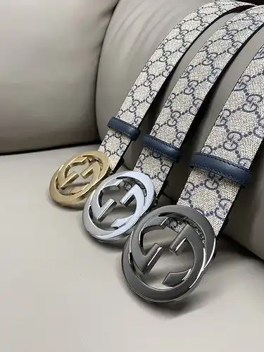 Gucci Belt wholesale Gucci Men 's Belt wholesale original Leather Materials SPOT promocional ancho 3