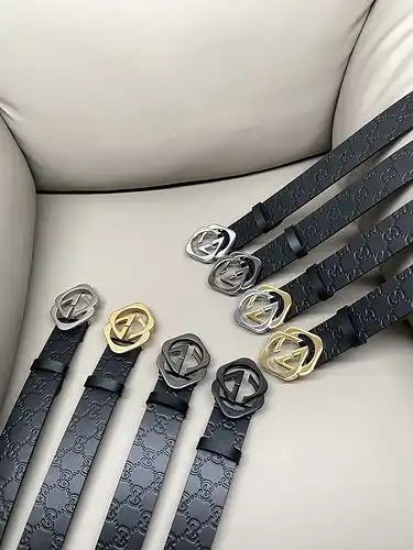 Gucci Belt wholesale Gucci Men 's Belt wholesale original Leather Materials SPOT promocional ancho 3