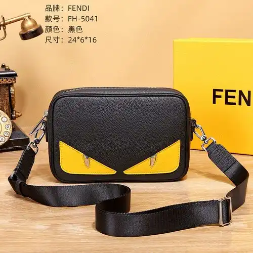 Bolsa de hombro de Fendi bolsa de hombre de Fendi bolsa de regalo de entrega de alta calidad de piel