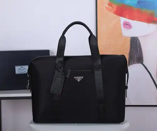 Bolso de viaje Prada bolso Prada importado de la parte superior de la piel original de alta gama reg