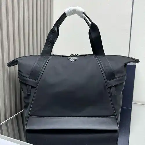 Bolso de viaje Prada bolso Prada importado de la parte superior de la piel original de alta gama reg