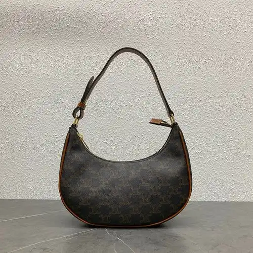 Bolso axilar Celine bolso femenino Celine bolso bolso de entrega de alta calidad de cuero de vaca or
