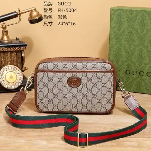 GCI UCCI bolso de hombro Gucci bolso de hombre Gucci bolso de hombro importado cuero de vaca origina