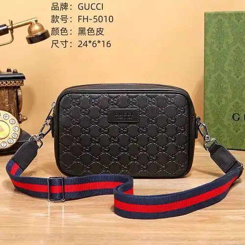 GCI UCCI bolso de hombro Gucci bolso de hombre Gucci bolso de hombro importado cuero de vaca origina