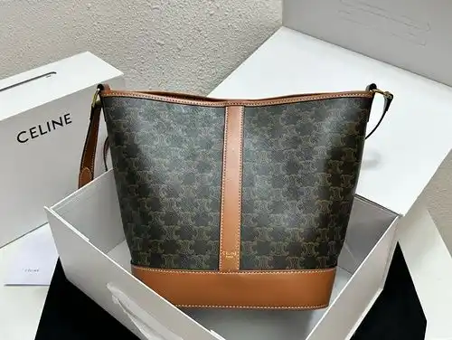 Paquete de cubo Celine bolso Celine bolso femenino Celine bolso de regalo importado original de cuer