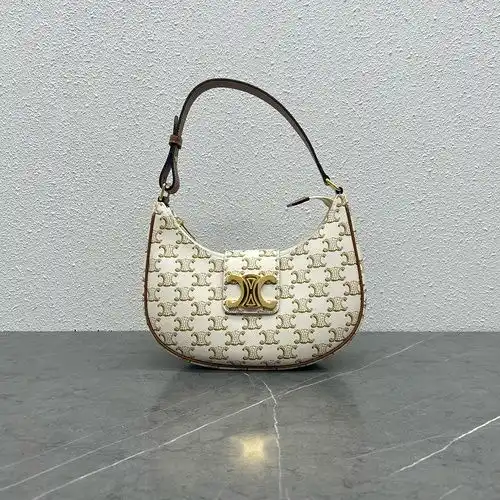 Bolso axilar Celine bolso femenino Celine bolso bolso de entrega de alta calidad de cuero de vaca or