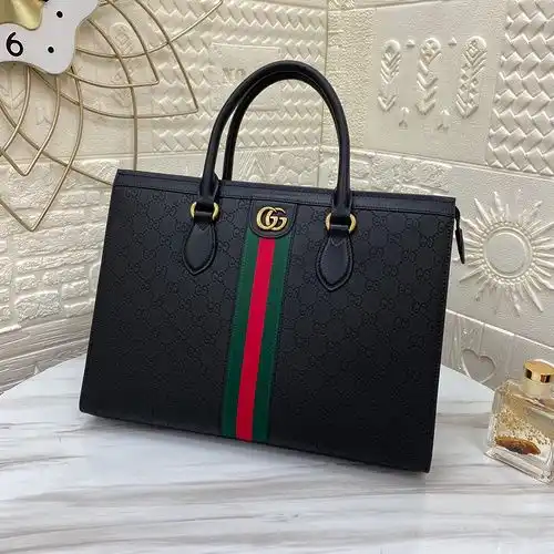 Maletín Gucci bolso Gucci bolso para hombres Gucci bolso corredizo importado cuero de vaca original 