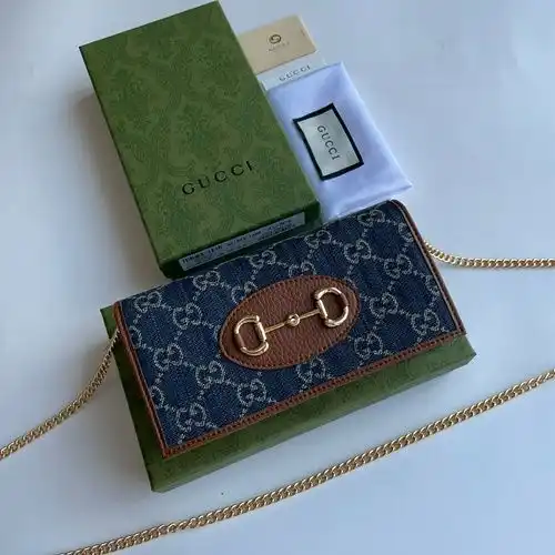 Bolsa de cadena Gucci bolsa de mujer Gucci bolsa de regalo de entrega de alta calidad de cuero de va