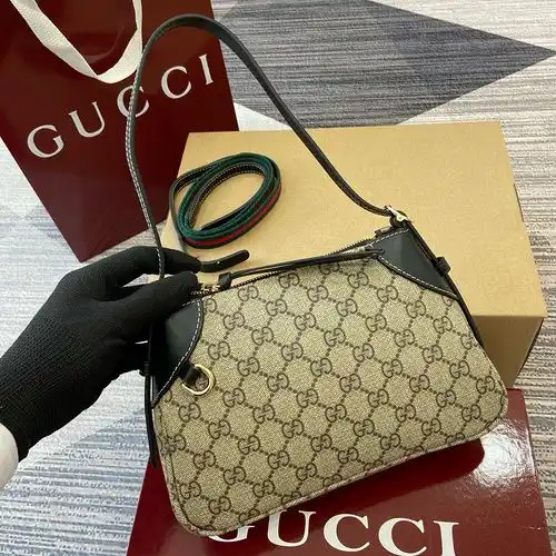 Bolso de hombro Gucci bolso de mujer Gucci bolso de hombro Gucci bolso de regalo de entrega grabado 