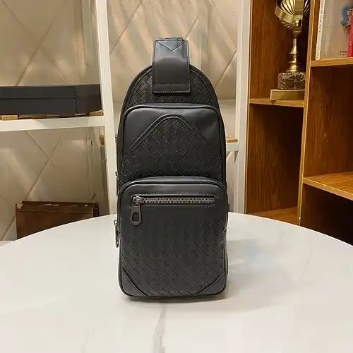 Bolsa de pecho BV baodie bolsa de hombre baodie bolsa de hombro importación de cuero de alta calidad