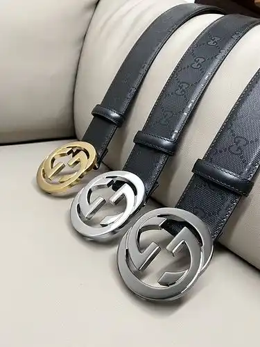 Gucci Belt wholesale Gucci Men 's Belt wholesale original Leather Materials SPOT promocional ancho 3