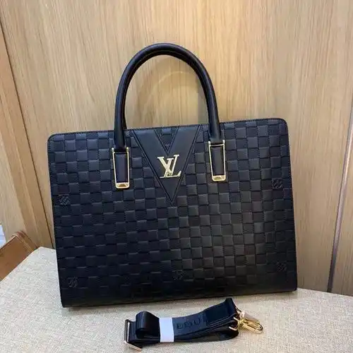 Maletín LV Bolso LV bolso para hombres LV bolso Correccional con piel de vaca original importada bol