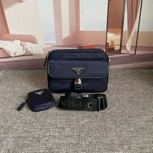 Bolso de Prada bolso de Prada bolso de hombre Prada bolso de regalo de entrega grabado de alta gama 