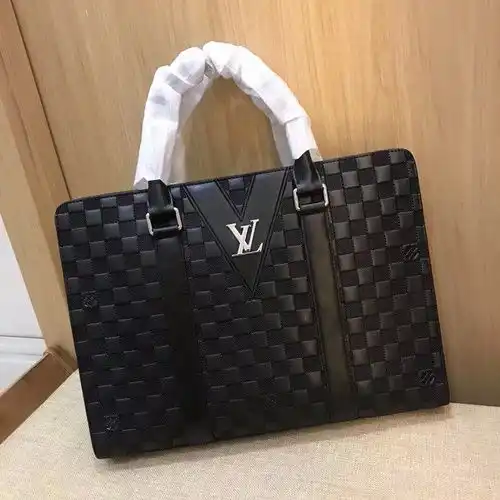Maletín LV Bolso LV bolso para hombres LV bolso Correccional con piel de vaca original importada bol