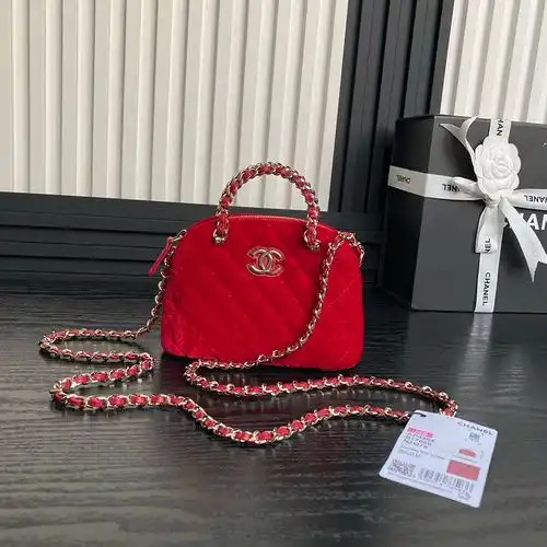 Bolso de concha de Chanel bolso de mujer Xiaoxiang bolso de entrega grabado de alta gama de cuero de