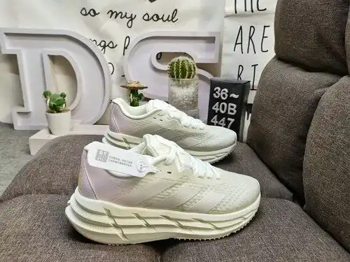 447d Adidas adistar zapatillas de padre alto con suela gruesa tejiendo zapatillas de correr ligeras 