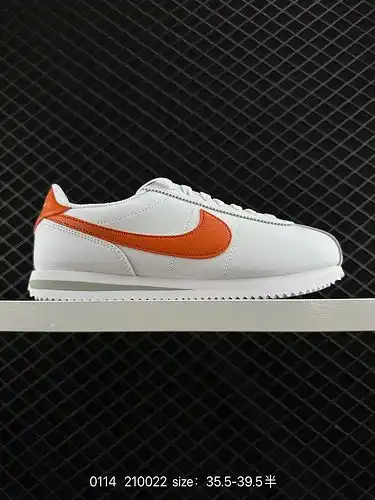1d1d0g Nike Cortez Goma de cuero básica suela exterior de amortiguación ligera antideslizante zapato