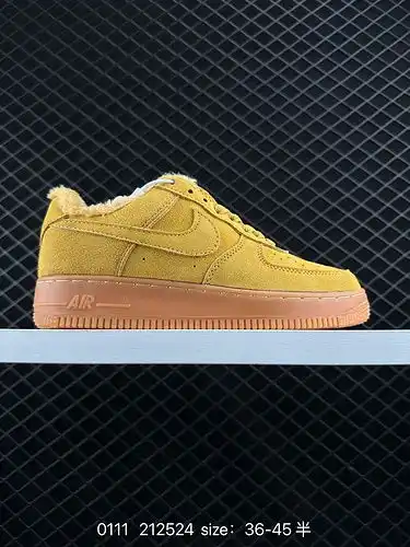 1d2c0g terciopelo af1d Nike Air Force 1D 0g7 Low Air Force One colchón de aire con suela gruesa y al