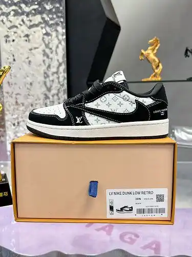 Zapatos masculinos y femeninos conjuntos LV talla 9c4 talla 34