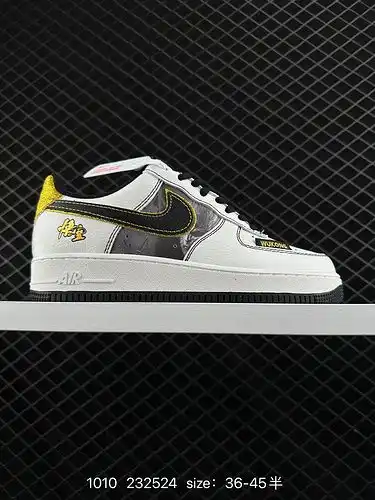 1d2c0g Nike Air Force 1d0g7 Low Sun Black Mystery Wukong theme Air Force 1 Low Top Leisure Board sho