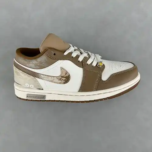 Zapatillas deportivas personalizadas 1d5x0g Jordan Air 1D Low Black mythical Destiny Man estampado Z