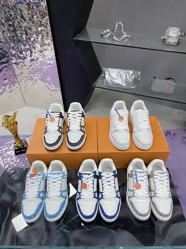 Zapatos masculinos y femeninos lv, Código de superficie de diamante 9e, estilo femenino 34, estilo m