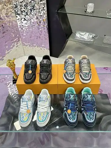 Zapatos masculinos y femeninos lv, Código de superficie de diamante 9e, estilo femenino 34, estilo m