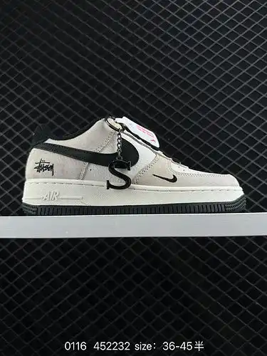 1d60g Nike Air Force One Classic Low Top shoes masculinos and femeninos genuine half Yard System ori