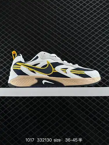 El zapato 1d5x0g Nike para hombres y mujeres de media talla utiliza una combinación de piel de vaca 