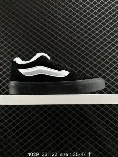 1d1d0g VANS KNU skool zapatos de ocio general para hombres y mujeres VANS Black warrior, con rayas b