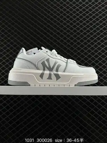 1d30g MLB grueso forrado serie de zapatos de alta gama NY estampado New York Yankees High Thick sole