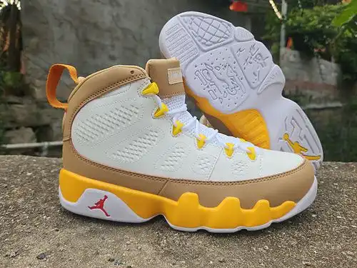Air jordan9e arcilla Blanca Amarilla 40g47