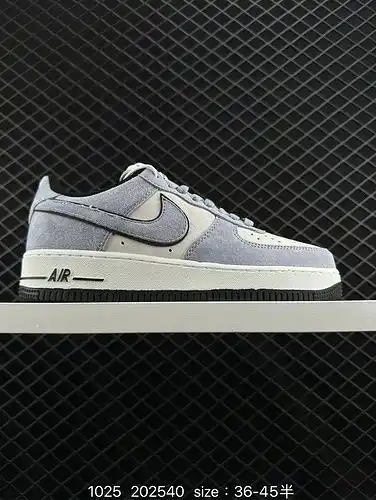 2c0g0g otoño e invierno nuevo producto empresa Nike Air Force 1D bajo 0g7 lana azul claro Fuerza Aér