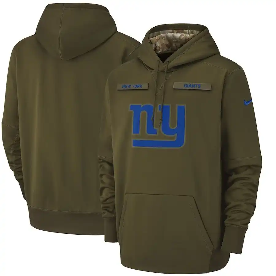 New York Giants Nike Men&amp;#x27;s Salute to Service Pullover Performance Green Hoodie.webp