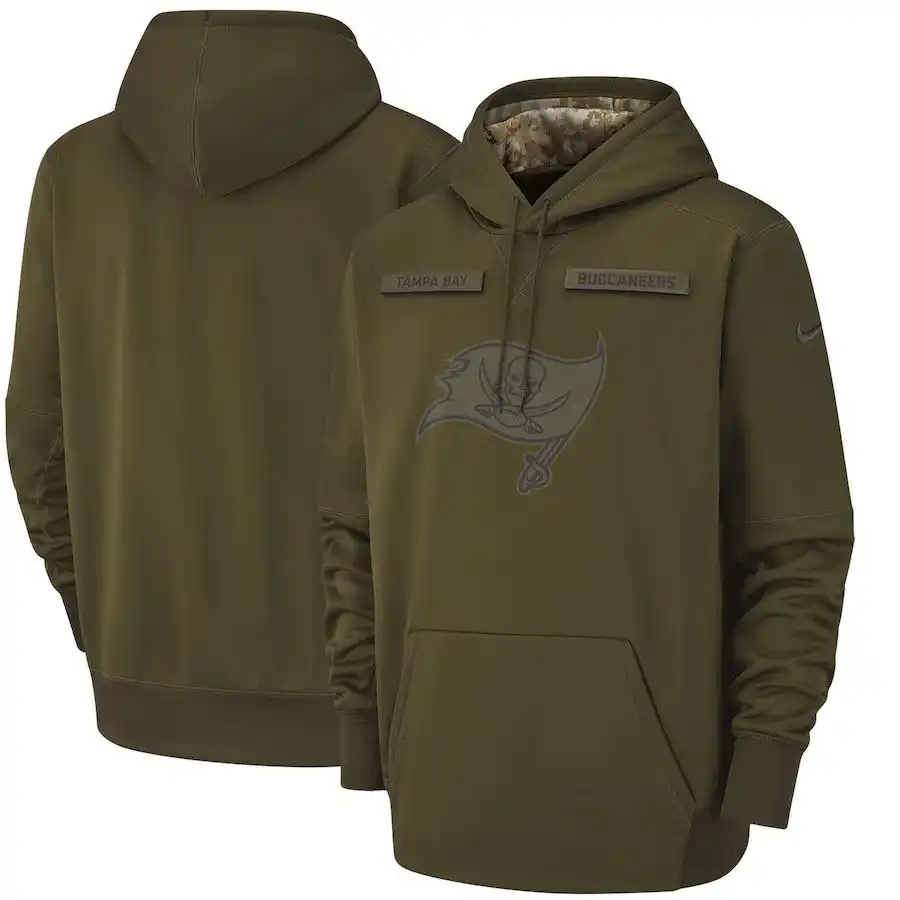 Tampa Bay Buccaneers Nike Men&amp;#x27;s Salute to Service Pullover Performance Green Hoodie.webp