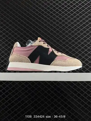 Los zapatos 1d28c0g new balance de media talla para hombres y mujeres están hechos de piel volcada y