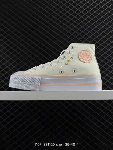 1d0g0g Converse All Star Lift Sunflower embroidery love filled Converse ️ Girls Heart Blossom esta b