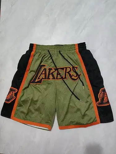 Pantalones de bolsillo verde de los Lakers