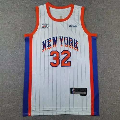 Los Knicks temporada 25 número 32 Karl Anthony Towns City Edition White