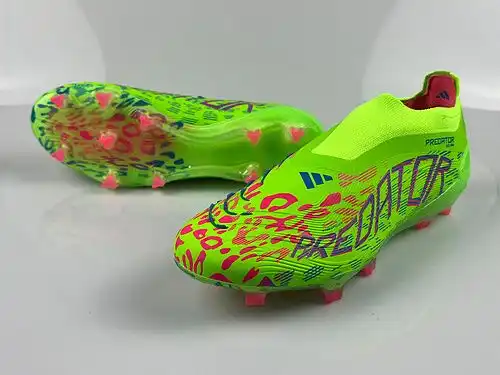 Adidas Falcon 25 zapatillas de fútbol FG de punto completo sin cordones y parte superior alta predia