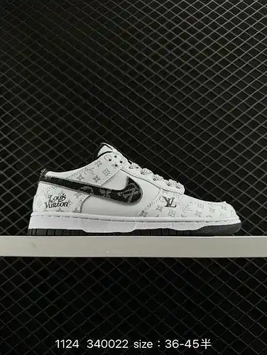 La serie 1yu1yupo Nike SB Dunk está hecha de cuero empalmado y coloreado. el material de cuero es el