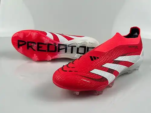 Adidas Falcon 25 zapatillas de fútbol FG de punto completo sin cordones y parte superior alta predia
