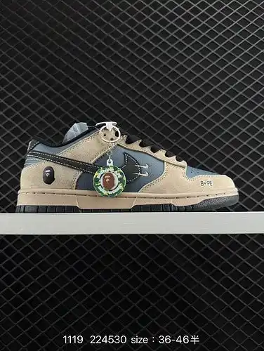 1yu5oo nike dunk Low tro Dunk series retro zapatillas de patinaje deportivo casual de banda baja dq1