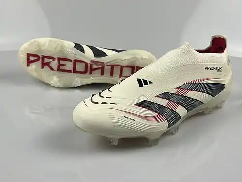 Adidas Falcon 25 zapatillas de fútbol FG de punto completo sin cordones y parte superior alta predia