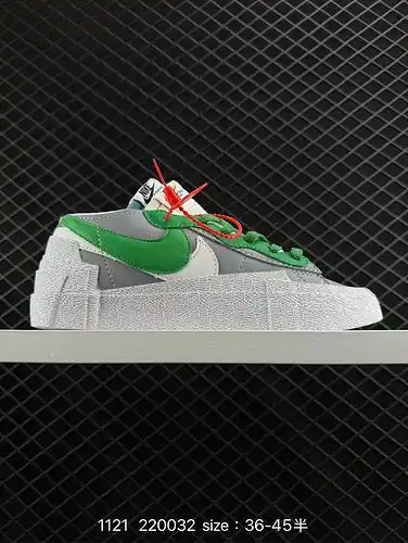 1yu6poo sacai x Nike Blazer 'clásico deconstrucción verde antideslizante, resistente al desgaste, za
